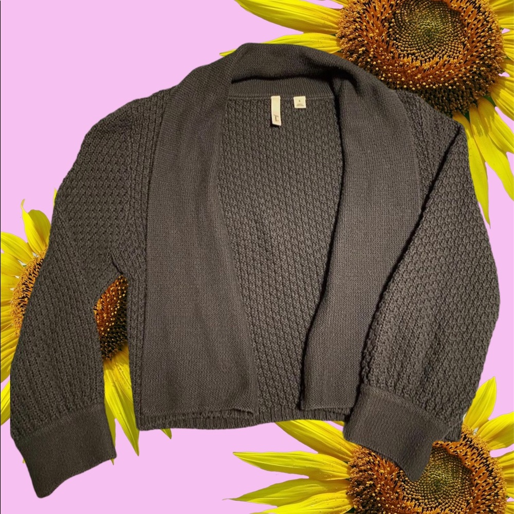 dark green cardigan